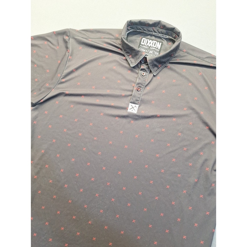 Dixxon Flannel Company Form and Function All Over Print Mens Large D-Sport Polo